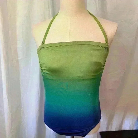 Longitude Swimsuit Size 8. Removable Halter. Built in cup bra - Picture 5 of 9